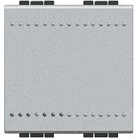 Выключатель 1-кл. 2мод. СП LivingLight 16А IP20 винтов. клеммы алюм. Leg BTC NT4001M2N