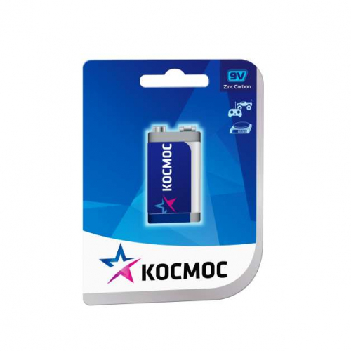Элемент питания солевой "крона" 6F22 (1S) Космос KOC6F22 Элемент питания солевой "крона" 6F22 (1S) Космос KOC6F22