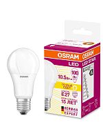 Лампа светодиодная LED STAR CLASSIC A 100 10W/827 10Вт грушевидная 2700К тепл. бел. E27 1060лм 220-240В матов. пласт. OSRAM 4052899971578