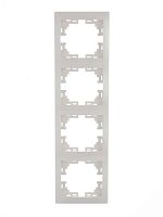 Рамка 4-м Мира верт. бел. LEZARD 701-0200-154