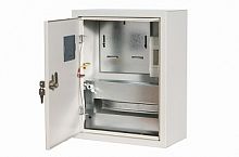 Щит учета ЩУ-1Н-10 390х280х120 настен эл. окно с зам. металл сер IP54 КРЗМИ