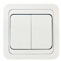 Выключатель 2-кл. СП Mimoza 10А IP20 бел./бел. Makel 12003