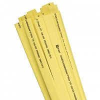 Трубка термоусадочная ТУТ нг 10/5 желт. 1м (уп.50шт) PROxima EKF tut-10-y-1m