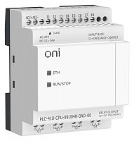 Модуль ЦПУ ПЛК 410 4 DI 4 UI (0-10 В/DI) 4 RO 12В-24В DC или 24В AC с Ethernet портом без экрана ONI PLC-410-CPU-08U04R-0AD-00