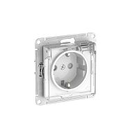 Розетка AtlasDesign Aqua 16А IP44 с заземл. защ. шторки с прозр. крышкой быстрозажим. клем. механизм бел. SE ATN440146S