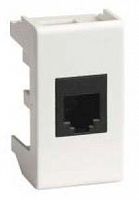 Розетка компьютерная СП Viva 1мод. RJ45 CAT.5E бел. DKC 45038