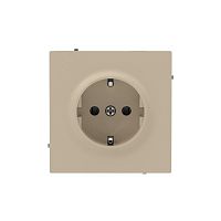 Розетка силовая KANT 2P+E защ. шторки ванильн. марципан DKC 7015033