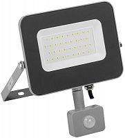 Прожектор СДО 07-30Д LED 30Вт IP44 6500К с датчиком движ. сер. IEK LPDO702-30-K03