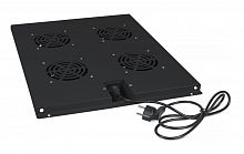 Модуль вентиляторный TRAY-80-BK с 4-я вентиляторами для установки в напольные шкафы SH-05C ND-05C глубиной 800мм (RAL 9004) черн. Cabeus 8613c