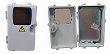 Щит с монтажной панелью пластик ЩМПп 360х225х155 с замком и окном IP55 КРЗМИ