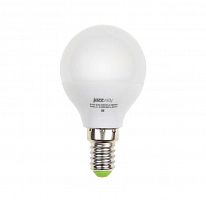 Лампа светодиодная PLED-ECO-G45 5Вт шар 3000К тепл. бел. E14 400лм 220-240В JazzWay 1036896A
