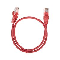 Патч-корд U/UTP CAT 5e RJ45-RJ45 26AWG LSZH красн. 0.5м Rexant 02-0103-05