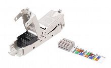 Адаптер проходной (coupler) кат. 6 полный экран IDC CA3-IDC-C6-SH-F-SL Hyperline 431372