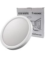 Светильник светодиодный SLIM WHITE 24Вт 4500К IP40 1620лм 230В 230х25мм КОСМОС KSlim24w_W4500K