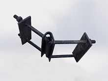 Узел крепления укоса У-3 (кронштейн; расшир. под СВ-110 СВ-105) покрытие черн. лак АЭМЗ 00001503