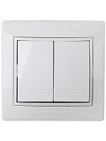 Выключатель 2-кл. СП Plano 10А IP20 1-104-01 250В бел. Intro Б0027601