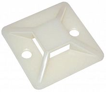 Площадка самоклеящаяся под хомуты PCP-SG 20х20-100WH PA6.6 бел. (уп.100шт) Jazzway 5055025