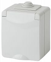Розетка ОП 2P+E 11-2601-03 16А-250В IP65 сер. ЭРА Б0035988