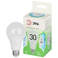 Лампа светодиодная GREEN LINE A65-30W-840-E27 GL 30Вт груша 4000К яркий свет бел. E27 Эра Б0067144