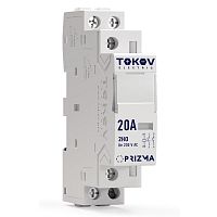 Контактор модульный 18мм 20А 230В АС 2НО PRIZMA TOKOV ELECTRIC TKE-PZ-MC-1-20-230-20
