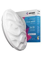 Светильник светодиодный Classic STAR WAVE 36Вт 4000К 2628лм 230В 382х64мм настен./потолочн. КОСМОС KCStar36W_4000