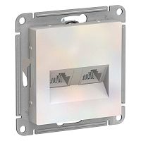 Механизм розетки компьютерной 2-м AtlasDesign RJ45 + RJ45 кат.5e жемчуг SchE ATN000485