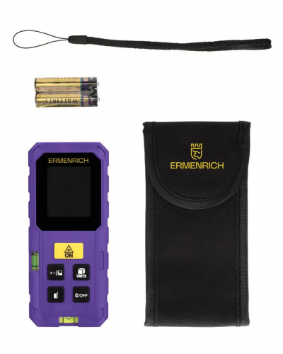 Рулетка лазерная Reel PLUS GS40 фиолет. Ermenrich 86257 фото 2