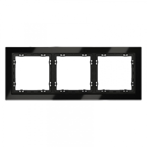 Рамка 3-м S70 стеклян. черн. Voltum VLS110308 Рамка 3-м S70 стеклян. черн. Voltum VLS110308
