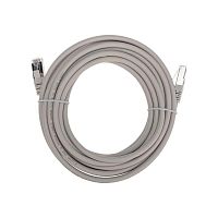 Патч-корд F/UTP кат.6 RJ45-RJ45 26AWG LSZH 5м сер. Rexant 02-0210-5