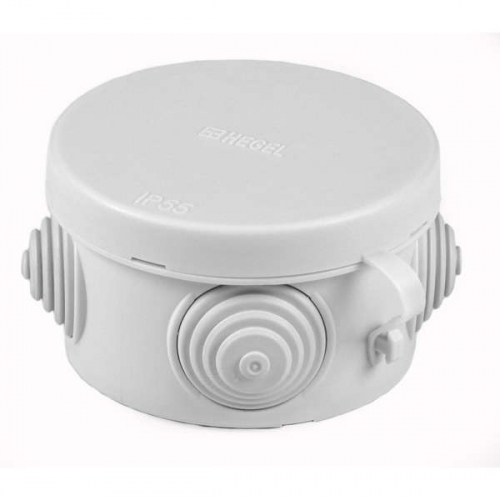 Коробка распределительная ОП 65х40мм IP55 HEGEL КР2601 Коробка распределительная ОП 65х40мм IP55 HEGEL КР2601