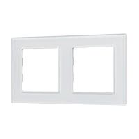 Рамка стеклянная FRM-GLARE-GS-2-WH Arlight 043796