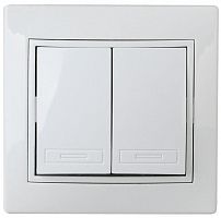 Выключатель 2-кл. СП Plano 10А IP20 1-104-01 250В бел. Intro Б0053758