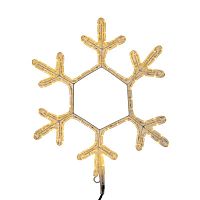 Фигура из дюралайта "Снежинка" 45смх38см 10Вт 220В IP44 бел. NEON-NIGHT 501-212