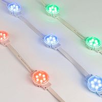Модуль управляемый SPI-F6-D40 24V RGB-RAM-Auto (1.25Вт IP68 120 deg) (пластик ) Arlight 036828