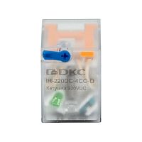 Реле одиночное 220В DC 4 перекидн. контакта DKC IR-220DC-4CO-D