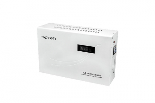 Стабилизатор напряжения настенный SMARTWATT AVR SLIM 8000RW Стабилизатор напряжения настенный SMARTWATT AVR SLIM 8000RW