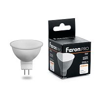 Лампа светодиодная LB-1608 8Вт MR16 4000К G5.3 230В FERON 38090