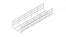 Лоток проволочный 300х100 L3000 сталь 4мм PL100-300-3000 оцинк. КМ LO1292