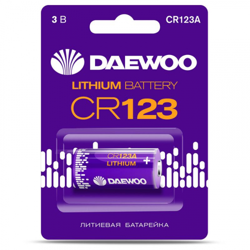 Элемент питания литиевый CR123 BL-1 DAEWOO 5043299 Элемент питания литиевый CR123 BL-1 DAEWOO 5043299