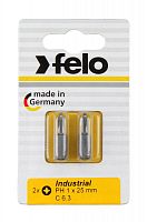Бита крестовая Industrial PH 1х25 (блист.2шт) FELO 02201036