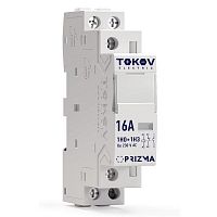 Контактор модульный 18мм 16А 230В АС 1НО 1НЗ PRIZMA TOKOV ELECTRIC TKE-PZ-MC-1-16-230-11