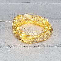 Гирлянда светодиодная "Роса" 20м 200LED тепл. бел. 3.6Вт IP44 с трансф. Neon-Night 303-206