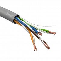 Кабель витая пара U/UTP 4х2х24 AWG Cat5e CU PVC (уп.305м) ЭРА Б0044429