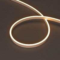 Лента светодиодная MOONLIGHT-SIDE-A120-06x12mm 24V Warm 2300К 9.6Вт/м IP65 wire x2 прямой вывод кабеля герметичная (уп.5м) Arlight 041037