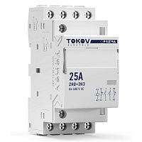 Контактор модульный 36мм 25А 230В АС 2НО 2НЗ PRIZMA TOKOV ELECTRIC TKE-PZ-MC-2-25-230-22