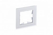 Рамка 1-м AtlasDesign Nature мат. стекло бел. SchE ATN330101