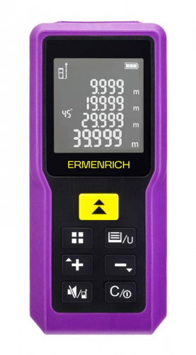 Рулетка лазерная Reel PRO GM100 фиолет. Ermenrich 85313 фото 3
