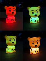 Фигура светодиодная "Тигр"-символ 2022 года 8x7см светодиод RGB переливается разными оттенками батарейки AG13х3 (включены в комплект) Космос KOCNL-EL106(2022)