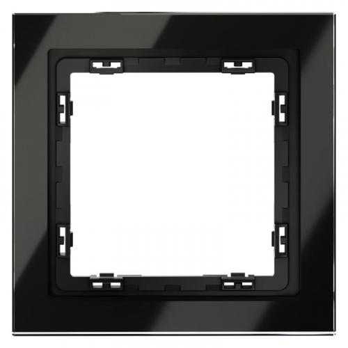 Рамка 1-м S70 стеклян. черн. Voltum VLS110108 Рамка 1-м S70 стеклян. черн. Voltum VLS110108
