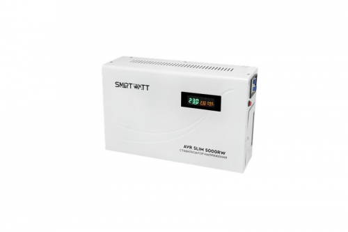 Стабилизатор напряжения настенный SMARTWATT AVR SLIM 5000RW Стабилизатор напряжения настенный SMARTWATT AVR SLIM 5000RW